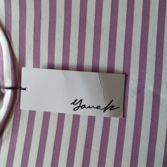 Yana K | Stretchy Comfy MAC MINI Tunic Dress Lavender/Ivory Stripe | One… - Picture 3 of 5